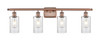 INNOVATIONS 516-4W-AC-G804 Clymer 4 36 inch Bath Vanity Light Antique Copper