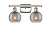 INNOVATIONS 516-2W-PN-G1213-6SM Deco Swirl 2 Light 16 inch Bath Vanity Light Polished Nickel