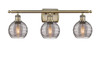 INNOVATIONS 516-3W-AB-G1213-6SM Deco Swirl 3 Light 26 inch Bath Vanity Light Antique Brass