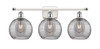 INNOVATIONS 516-3W-WPC-G1213-8SM Deco Swirl 3 Light 26 inch Bath Vanity Light White and Polished Chrome