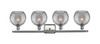 INNOVATIONS 516-4W-SN-G1213-8SM Deco Swirl 4 Light 36 inch Bath Vanity Light Brushed Satin Nickel