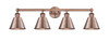 INNOVATIONS 616-4W-AC-M8-AC Smithfield 4 33.5 inch Bath Vanity Light Antique Copper