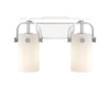 INNOVATIONS 423-2W-PC-G423-7WH Pilaster 2 14.875 inch Bath Vanity Light Polished Nickel
