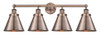 INNOVATIONS 616-4W-AC-M13-AC Appalachian 4 35 inch Bath Vanity Light Antique Copper