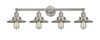 INNOVATIONS 616-4W-SN-M2-SN Railroad 4 Light Bath Vanity Light part of the Franklin Restoration Collection Brushed Satin Nickel