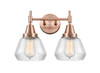 INNOVATIONS 447-2W-AC-G172 Caden 2 Light 16 inch Bath Vanity Light Antique Copper