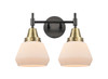 INNOVATIONS 447-2W-BAB-G171 Caden 2 Light 16 inch Bath Vanity Light Black Antique Brass