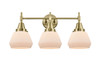 INNOVATIONS 447-3W-AB-G171 Caden 3 Light 25 inch Bath Vanity Light Antique Brass