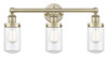 INNOVATIONS 616-3W-AB-G312 Dover 3 24.5 inch Bath Vanity Light Antique Brass