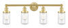 INNOVATIONS 616-4W-SG-G312 Dover 4 33.5 inch Bath Vanity Light Satin Gold