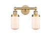 INNOVATIONS 616-2W-BB-G311 Dover 2 15.5 inch Bath Vanity Light Brushed Brass