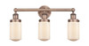 INNOVATIONS 616-3W-AC-G311 Dover 3 24.5 inch Bath Vanity Light Antique Copper