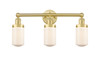 INNOVATIONS 616-3W-SG-G311 Dover 3 24.5 inch Bath Vanity Light Satin Gold