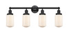 INNOVATIONS 616-4W-BK-G311 Dover 4 Light 33.5 inch Bath Vanity Light Matte Black