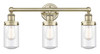 INNOVATIONS 616-3W-AB-G314 Dover 3 24.5 inch Bath Vanity Light Antique Brass