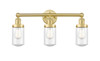 INNOVATIONS 616-3W-SG-G314 Dover 3 24.5 inch Bath Vanity Light Satin Gold