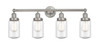 INNOVATIONS 616-4W-SN-G314 Dover 4 Light 33.5 inch Bath Vanity Light Brushed Satin Nickel