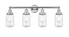 INNOVATIONS 616-4W-PC-G314 Dover 4 Light 33.5 inch Bath Vanity Light Polished Chrome
