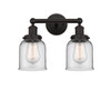 INNOVATIONS 616-2W-OB-G52 Bell 2 Light 15.5 inch Bath Vanity Light Oil Rubbed Bronze