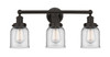 INNOVATIONS 616-3W-OB-G52 Bell 3 Light 24.5 inch Bath Vanity Light Oil Rubbed Bronze
