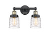 INNOVATIONS 616-2W-BAB-G513 Bell 2 15.5 inch Bath Vanity Light Black Antique Brass