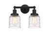 INNOVATIONS 616-2W-BK-G513 Bell 2 Light 15.5 inch Bath Vanity Light Matte Black
