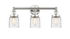 INNOVATIONS 616-3W-PN-G513 Bell 3 24.5 inch Bath Vanity Light Polished Nickel
