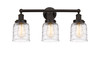 INNOVATIONS 616-3W-OB-G513 Bell 3 Light 24.5 inch Bath Vanity Light Oil Rubbed Bronze