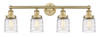 INNOVATIONS 616-4W-BB-G513 Bell 4 33.5 inch Bath Vanity Light Brushed Brass