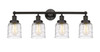 INNOVATIONS 616-4W-OB-G513 Bell 4 Light 33.5 inch Bath Vanity Light Oil Rubbed Bronze