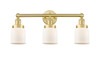 INNOVATIONS 616-3W-SG-G51 Bell 3 24.5 inch Bath Vanity Light Satin Gold