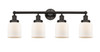 INNOVATIONS 616-4W-OB-G51 Bell 4 Light 33.5 inch Bath Vanity Light Oil Rubbed Bronze