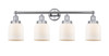INNOVATIONS 616-4W-PC-G51 Bell 4 Light 33.5 inch Bath Vanity Light Polished Chrome