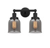 INNOVATIONS 616-2W-BK-G53 Bell 2 Light 15.5 inch Bath Vanity Light Matte Black