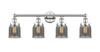 INNOVATIONS 616-4W-PN-G53 Bell 4 33.5 inch Bath Vanity Light Polished Nickel