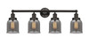 INNOVATIONS 616-4W-OB-G53 Bell 4 Light 33.5 inch Bath Vanity Light Oil Rubbed Bronze