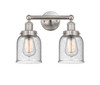 INNOVATIONS 616-2W-SN-G54 Bell 2 Light 15.5 inch Bath Vanity Light Brushed Satin Nickel