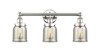 INNOVATIONS 616-3W-PN-G58 Bell 3 24.5 inch Bath Vanity Light Polished Nickel