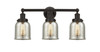 INNOVATIONS 616-3W-OB-G58 Bell 3 Light 24.5 inch Bath Vanity Light Oil Rubbed Bronze