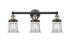 INNOVATIONS 616-3W-BAB-G182S Canton 3 23.25 inch Bath Vanity Light Black Antique Brass