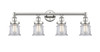 INNOVATIONS 616-4W-PN-G182S Canton 4 32.25 inch Bath Vanity Light Polished Nickel