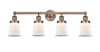 INNOVATIONS 616-4W-AC-G181S Canton 4 32.25 inch Bath Vanity Light Antique Copper
