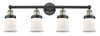 INNOVATIONS 616-4W-BAB-G181S Canton 4 32.25 inch Bath Vanity Light Black Antique Brass