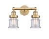 INNOVATIONS 616-2W-BB-G184S Canton 2 14.25 inch Bath Vanity Light Brushed Brass