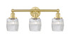 INNOVATIONS 616-3W-SG-G302 Colton 3 24 inch Bath Vanity Light Satin Gold