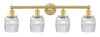 INNOVATIONS 616-4W-SG-G302 Colton 4 33 inch Bath Vanity Light Satin Gold