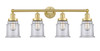 INNOVATIONS 616-4W-SG-G182 Canton 4 33 inch Bath Vanity Light Satin Gold