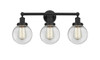 INNOVATIONS 616-3W-BK-G202-6 Beacon 3 Light 24.5 inch Bath Vanity Light Matte Black