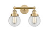 INNOVATIONS 616-2W-BB-G202-6 Beacon 2 15.5 inch Bath Vanity Light Brushed Brass
