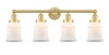 INNOVATIONS 616-4W-SG-G181 Canton 4 33 inch Bath Vanity Light Satin Gold